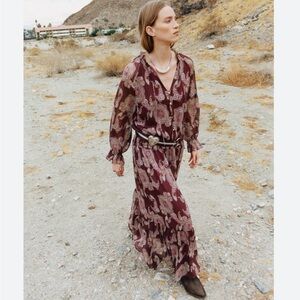 Zara bohemian paisley maxi dress